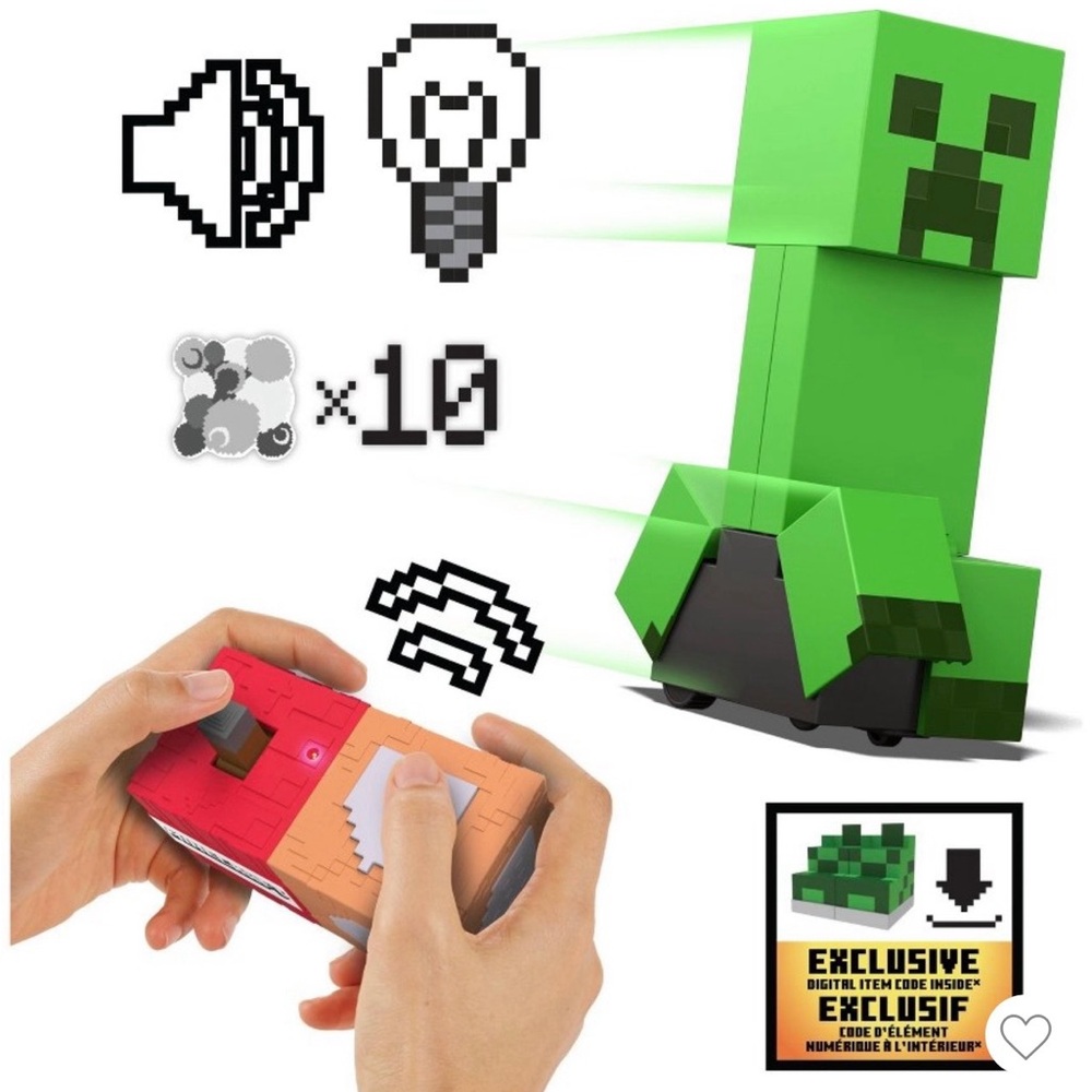 Minecraft Exploding RC Creeper Remote Control Toy - Green - Mojang - Picture 4 of 5